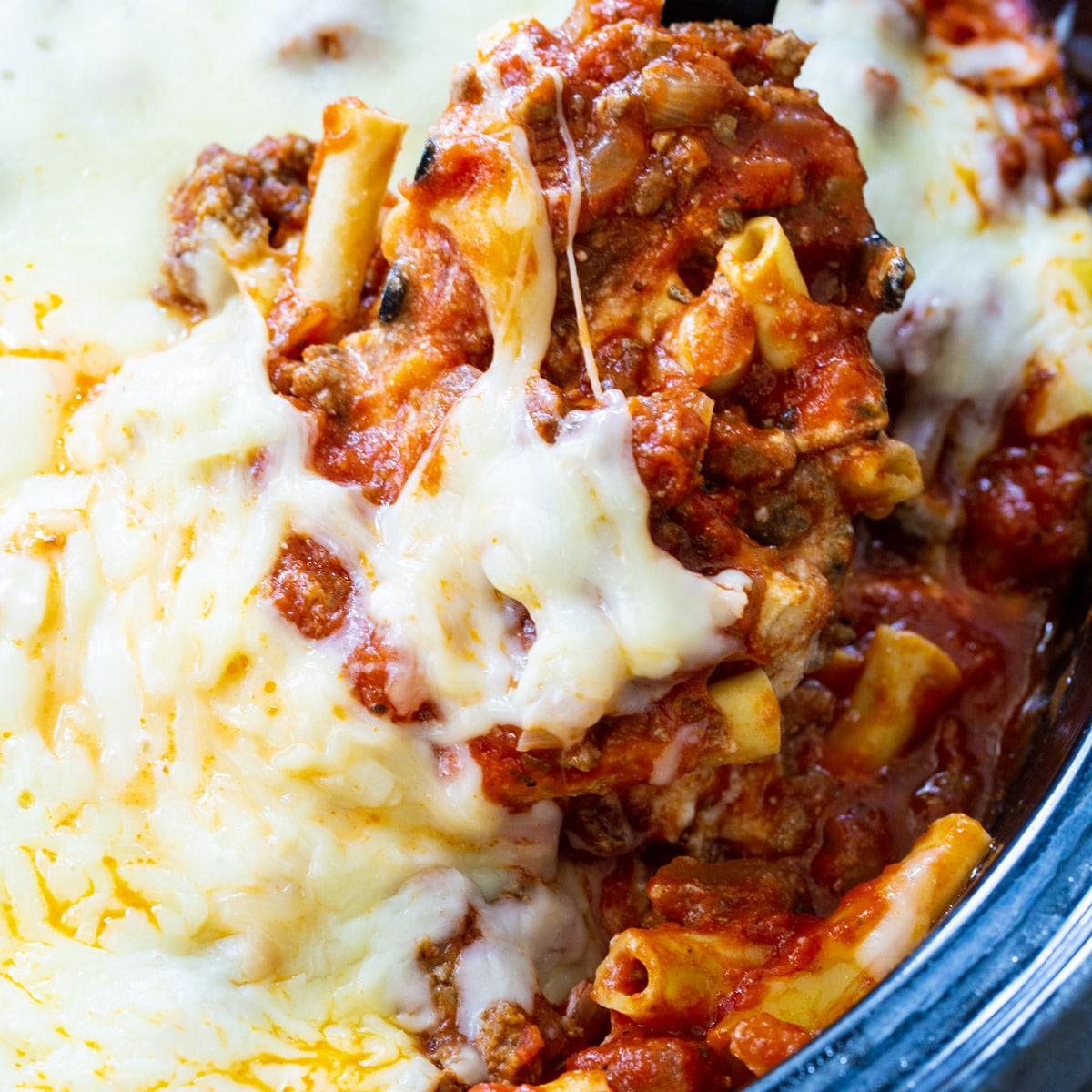 Crock Pot Baked Ziti