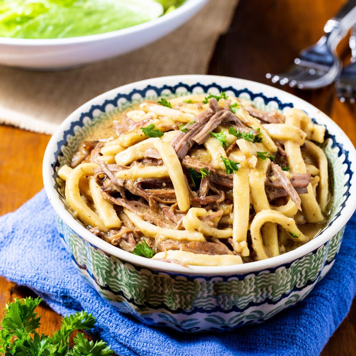 Crock Pot Beef and Noodles