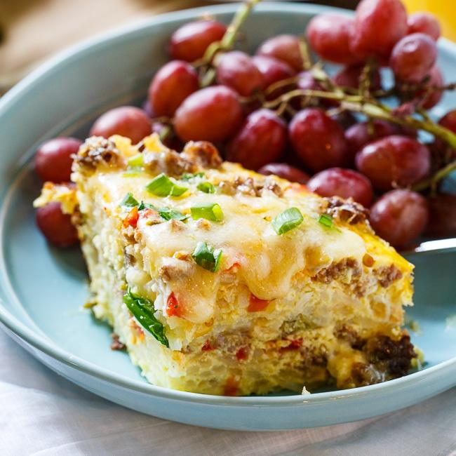 Spicy Crock Pot Brunch Casserole