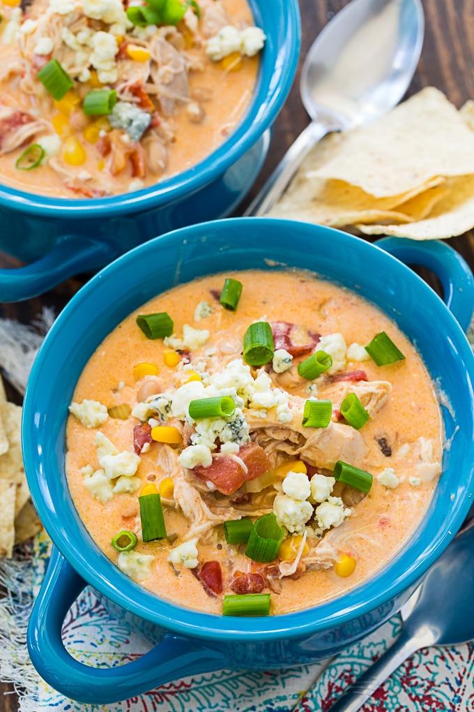Crock Pot Buffalo Chicken Chili