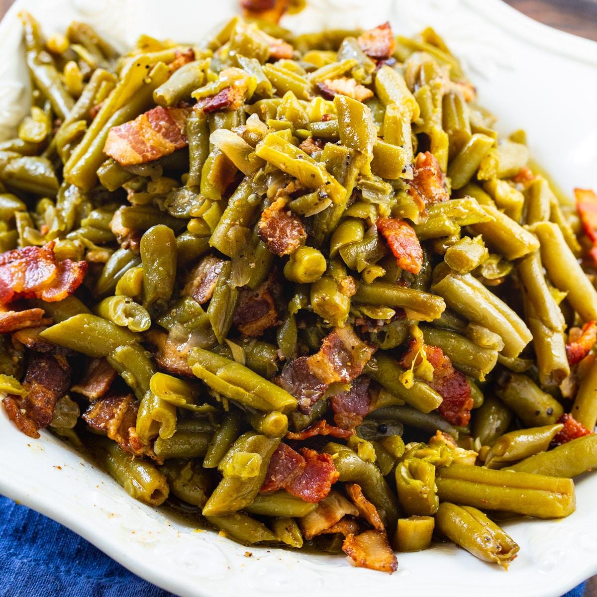 Crock Pot Buttery Bacon Green Beans