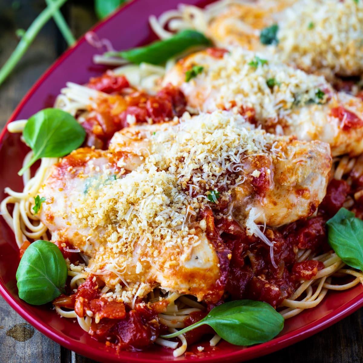 Crock Pot Chicken Parmesan
