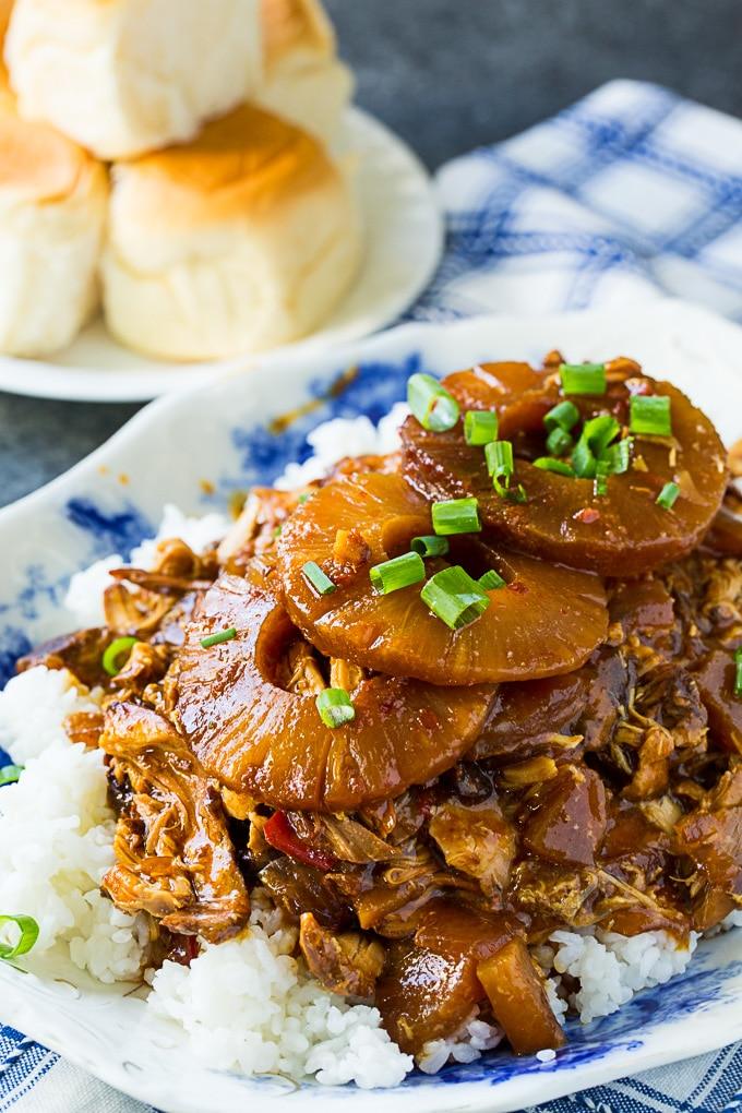 Crock Pot Sticky Hawaiian Chicken