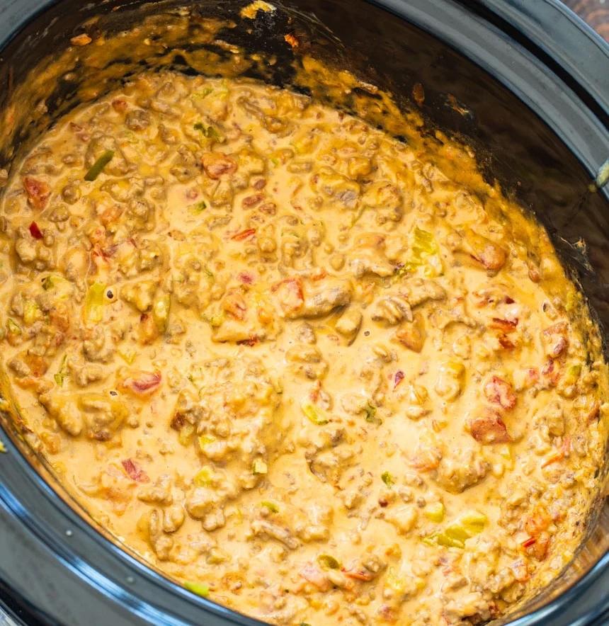 Crockpot Bacon Cheeseburger Dip