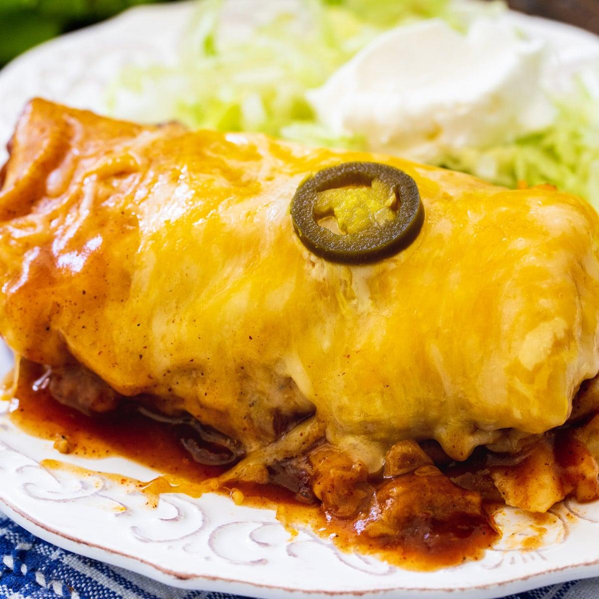 Easy 3-Ingredient Smothered Burritos