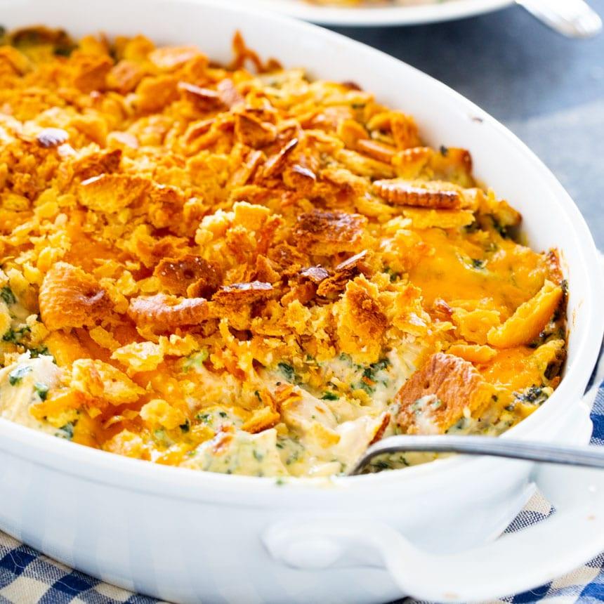 Easy Chicken and Spinach Casserole