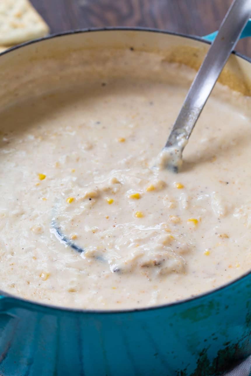 Easy Corn And Crab Chowder