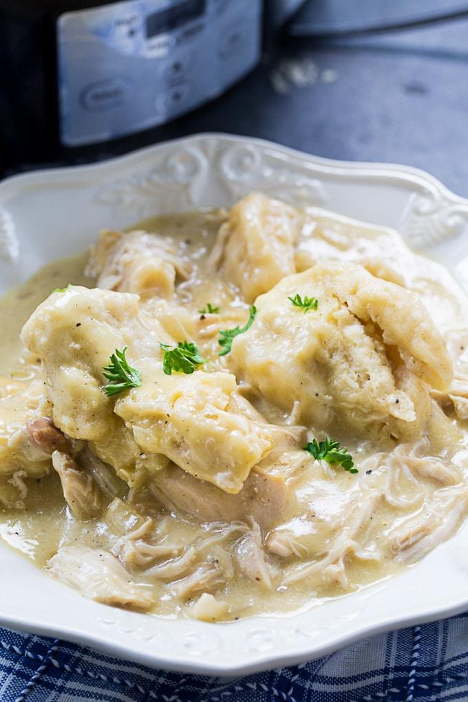 Easy Crock Pot Chicken and Dumplings