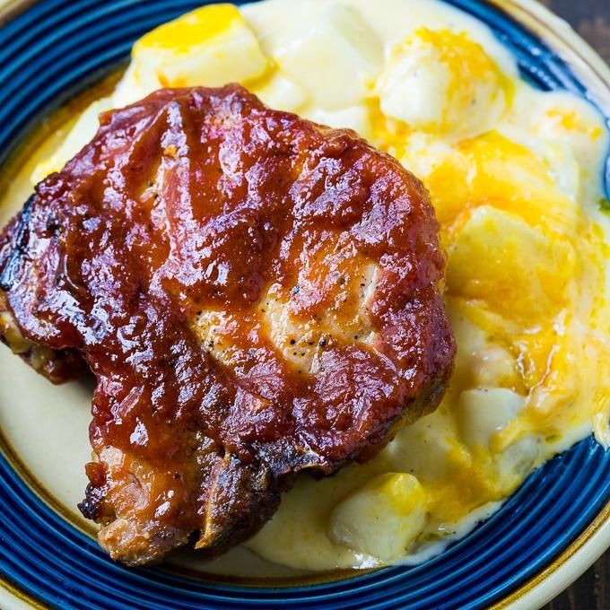 Oven Barbecued Pork Chops