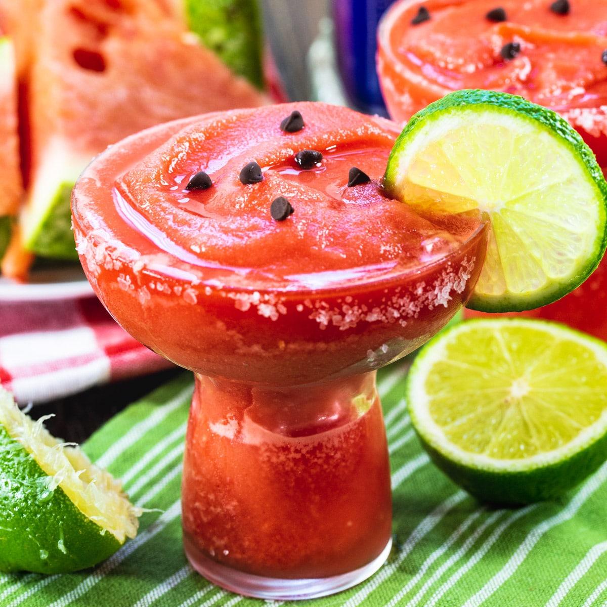 Frozen Watermelon Margaritas
