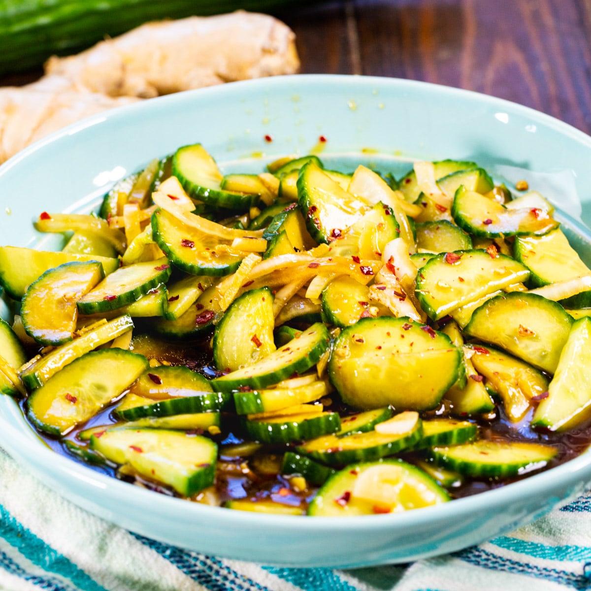 Ginger Sesame Cucumbers