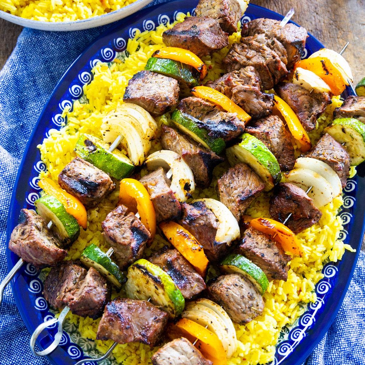 Grilled Beef Shish Kabobs