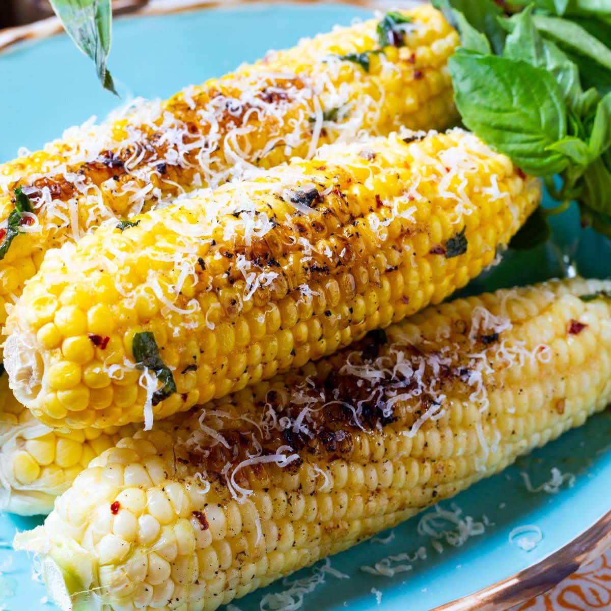 Grilled Garlic Parmesan Corn