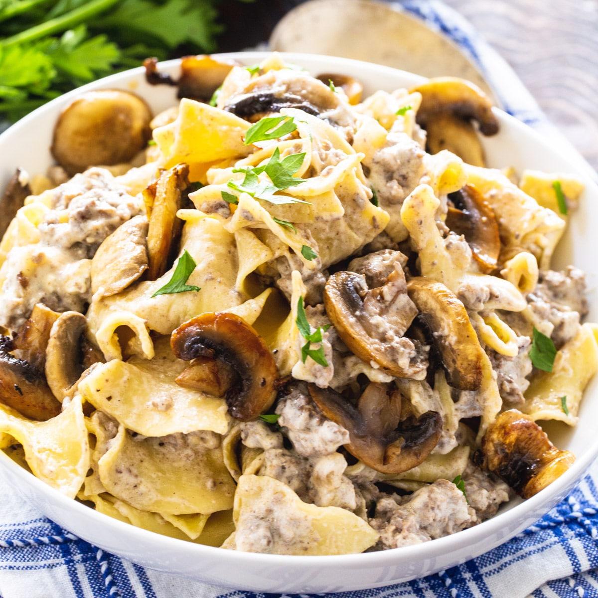 Ground Beef Stroganoff