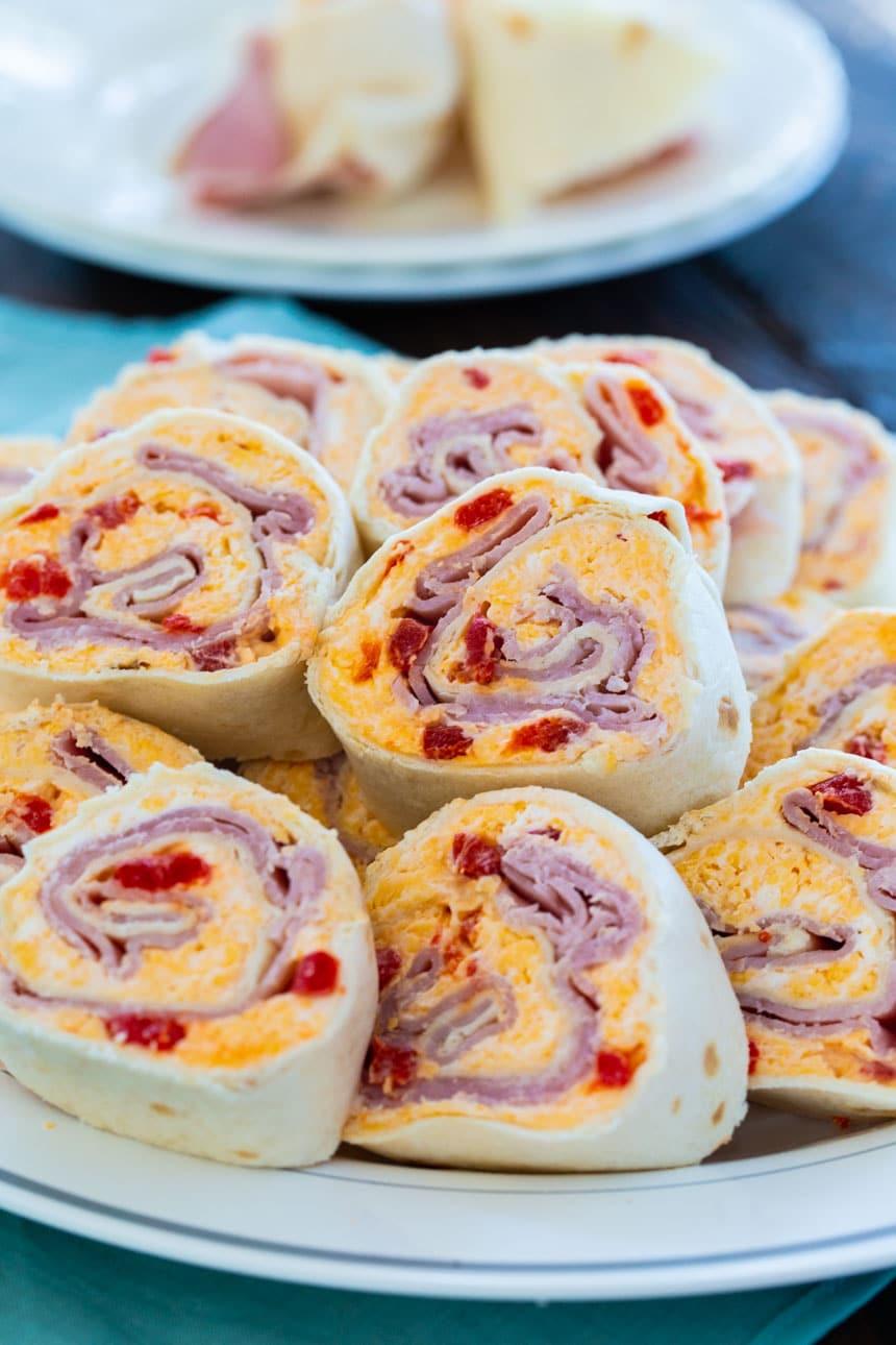 Ham and Pimento Cheese Pinwheels