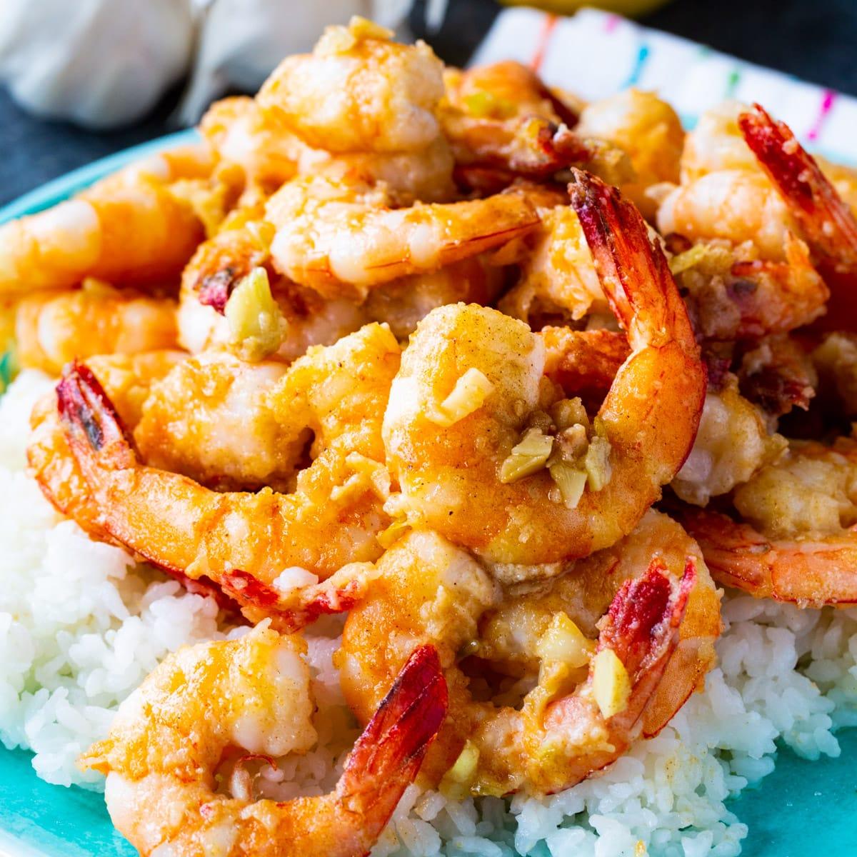 Hawaiian Garlic Shrimp