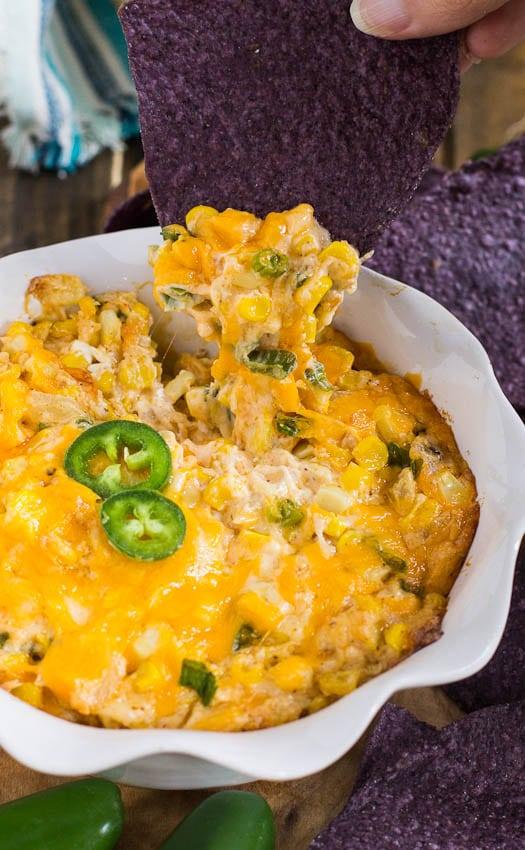 Hot Corn Dip with Jalapenos