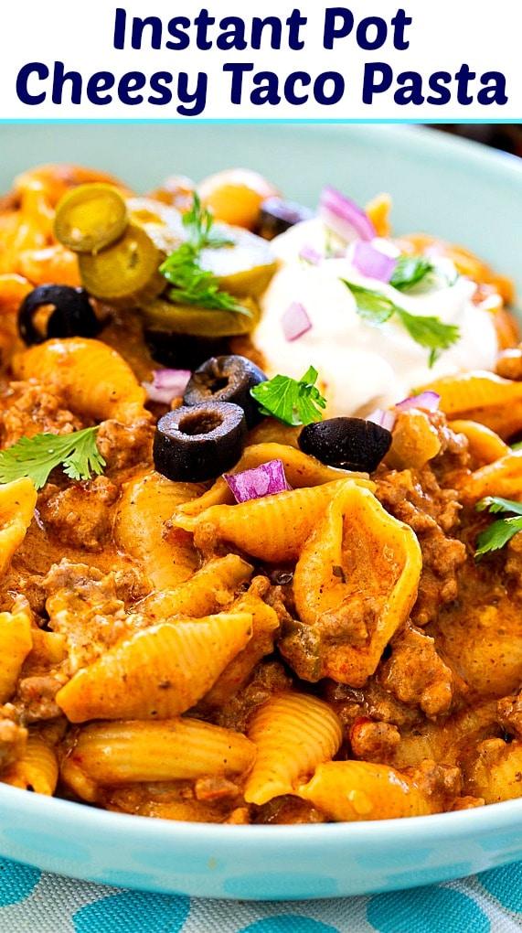 Instant Pot Cheesy Taco Pasta