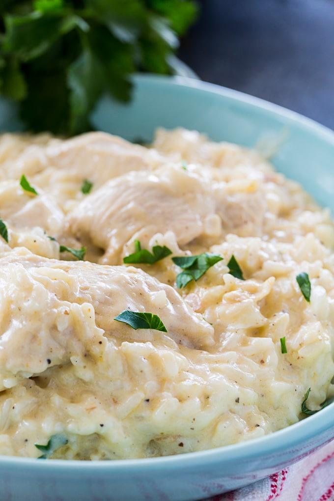 Instant Pot Garlic Parmesan Chicken and Rice