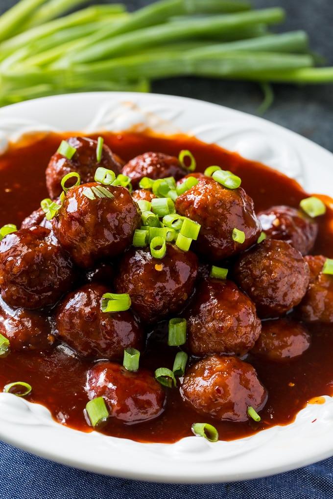 Instant Pot Sweet and Spicy Meatballs