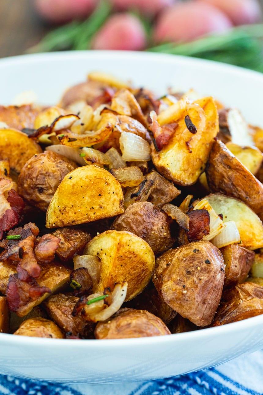close-up of Italian Roasted Potatoes