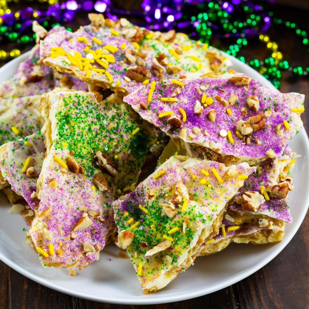 King Cake Cracker Candy