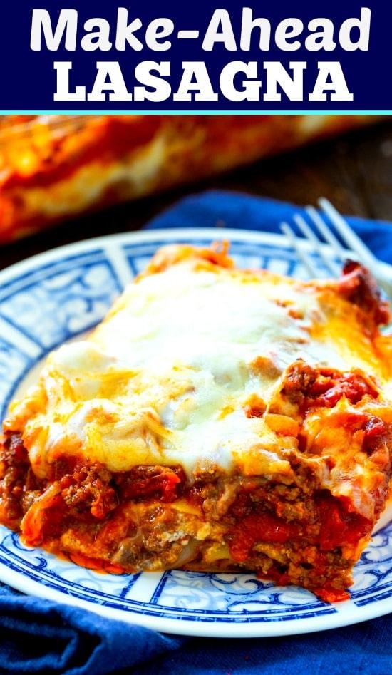 Make Ahead Lasagna