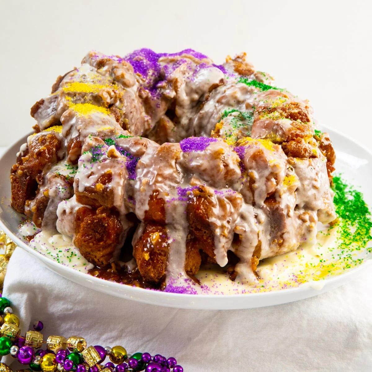 Mardi Gras Monkey Bread