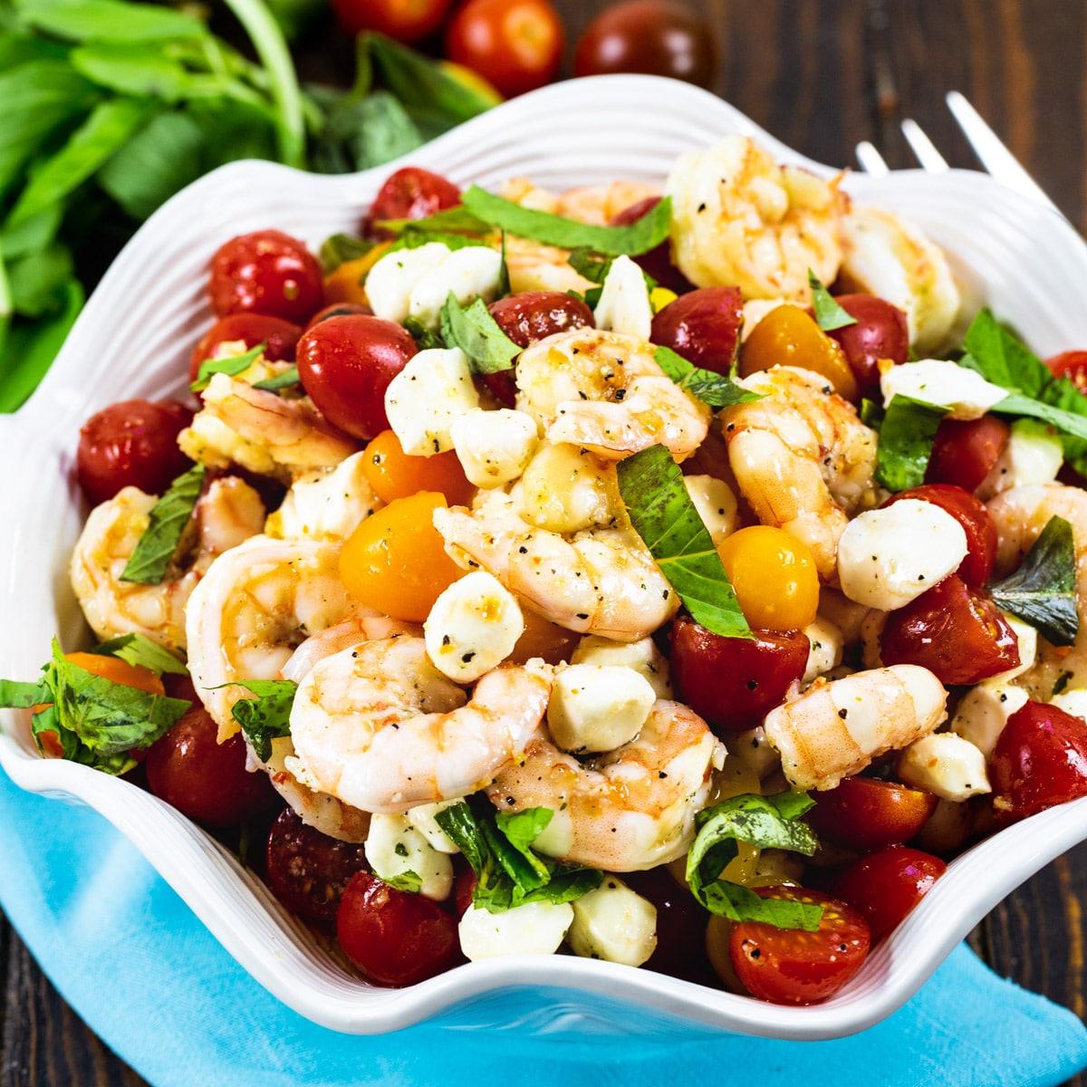 Marinated Shrimp, Tomato, and Mozzarella Salad