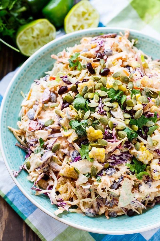 Mexican-flavored coleslaw