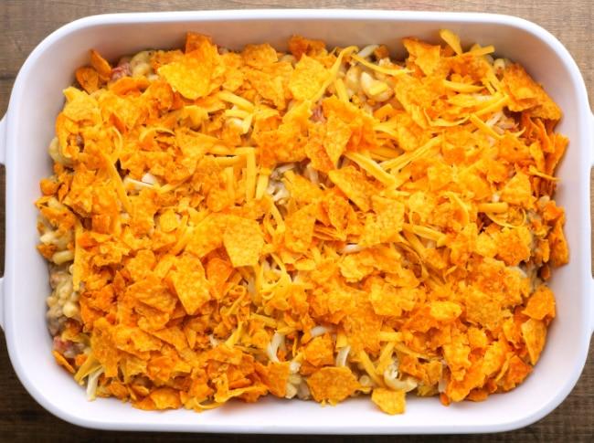 Doritos on top.