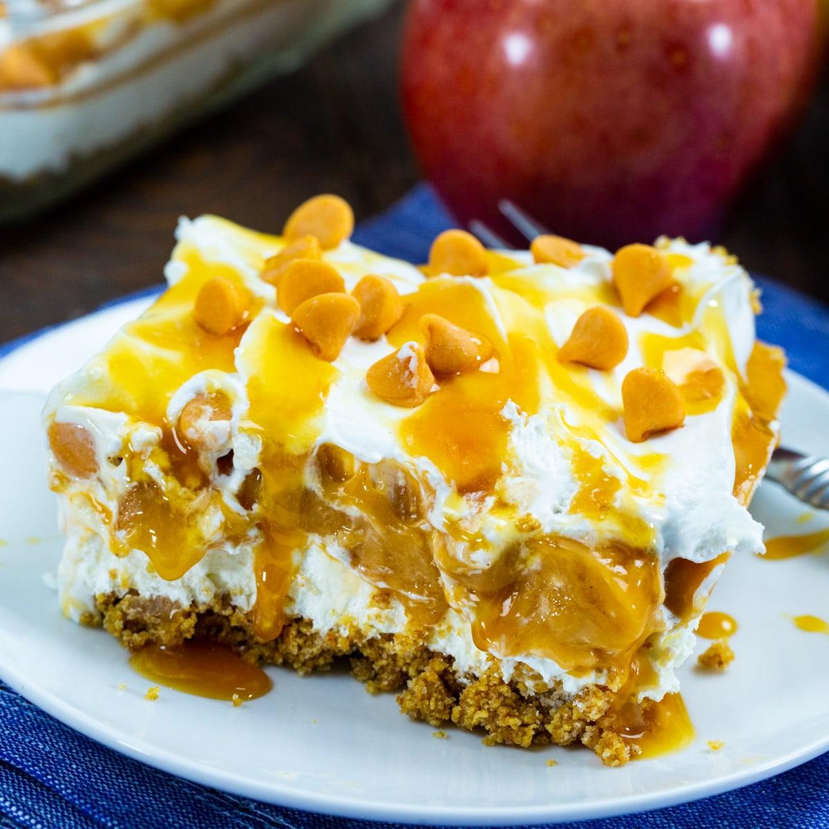 No-Bake Caramel Apple Lush
