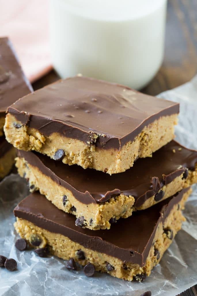 No-Bake Chocolate Peanut Butter Bars