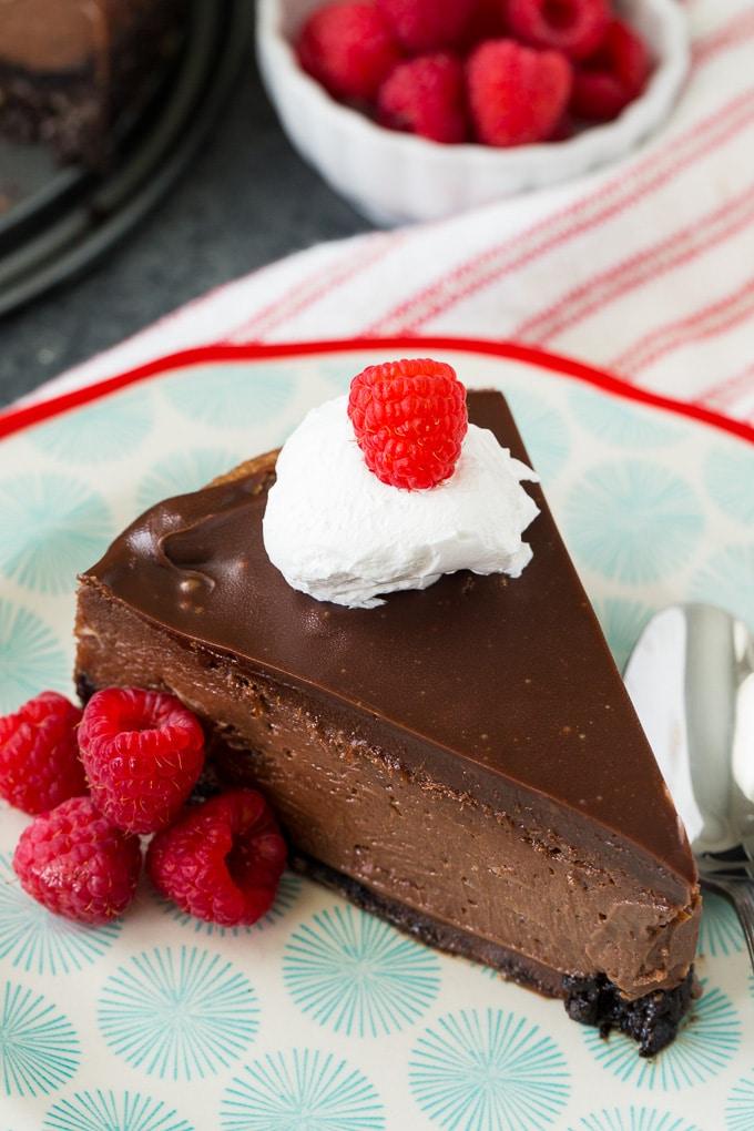 Nutella Cheesecake with chocolate ganache