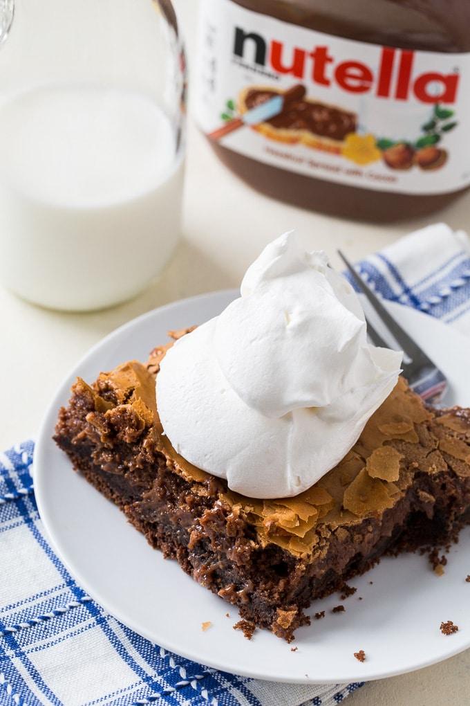 Nutella Gooey Butter Cake
