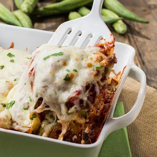 Okra Parmigiana