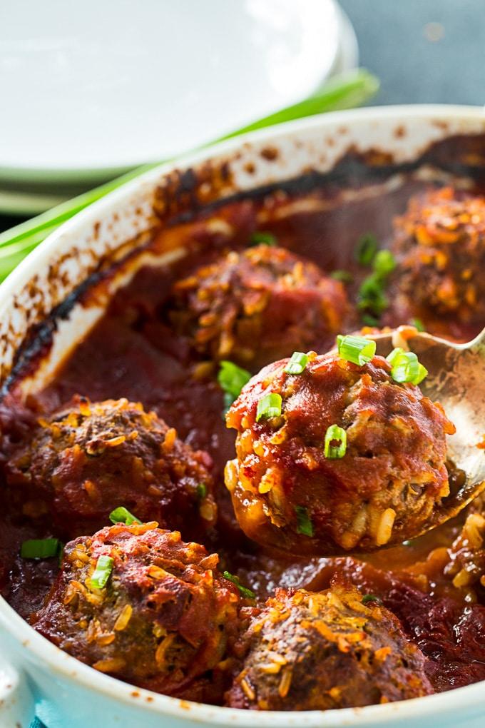 Old-Fashioned Porcupine Meatballs