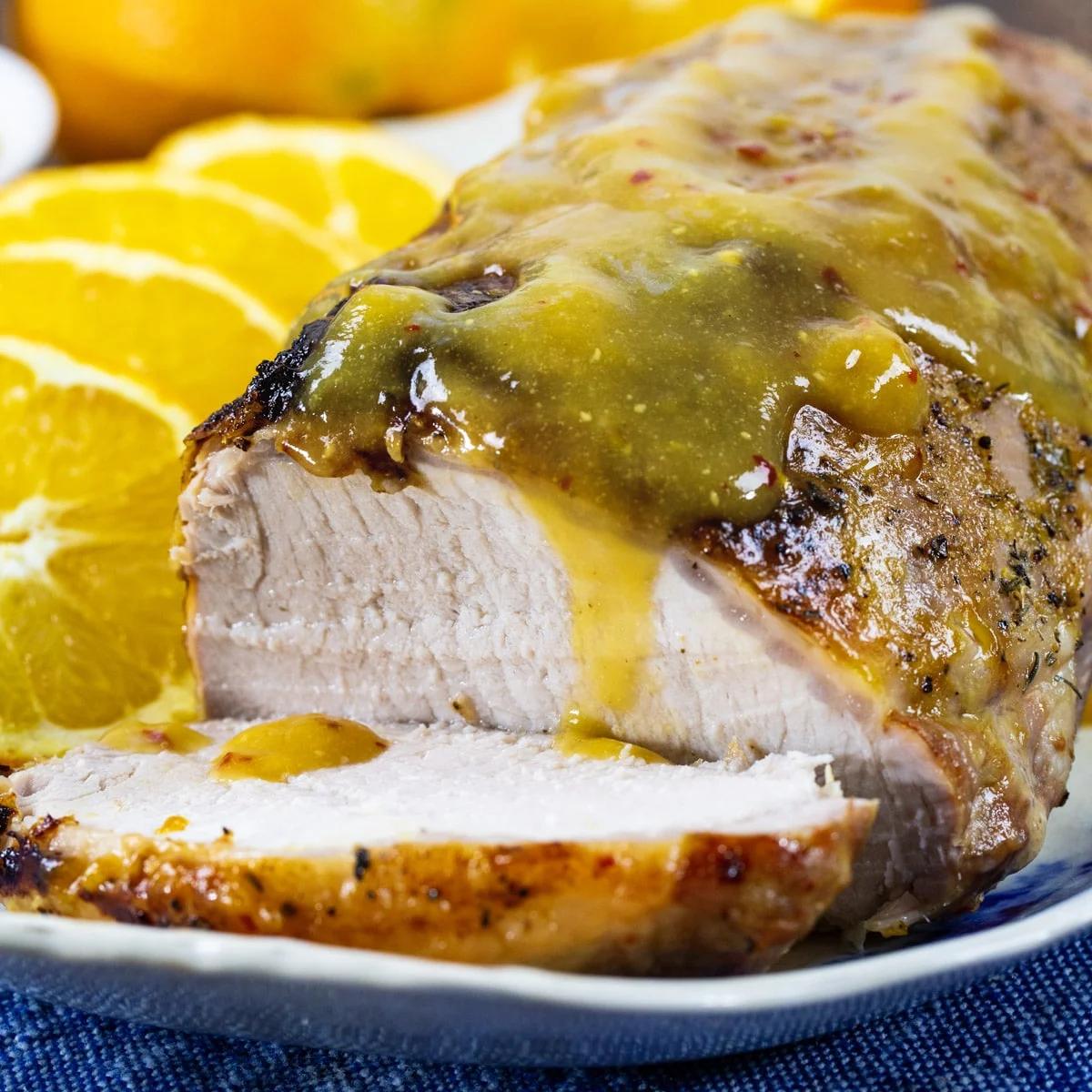 Orange-Glazed Pork Loin