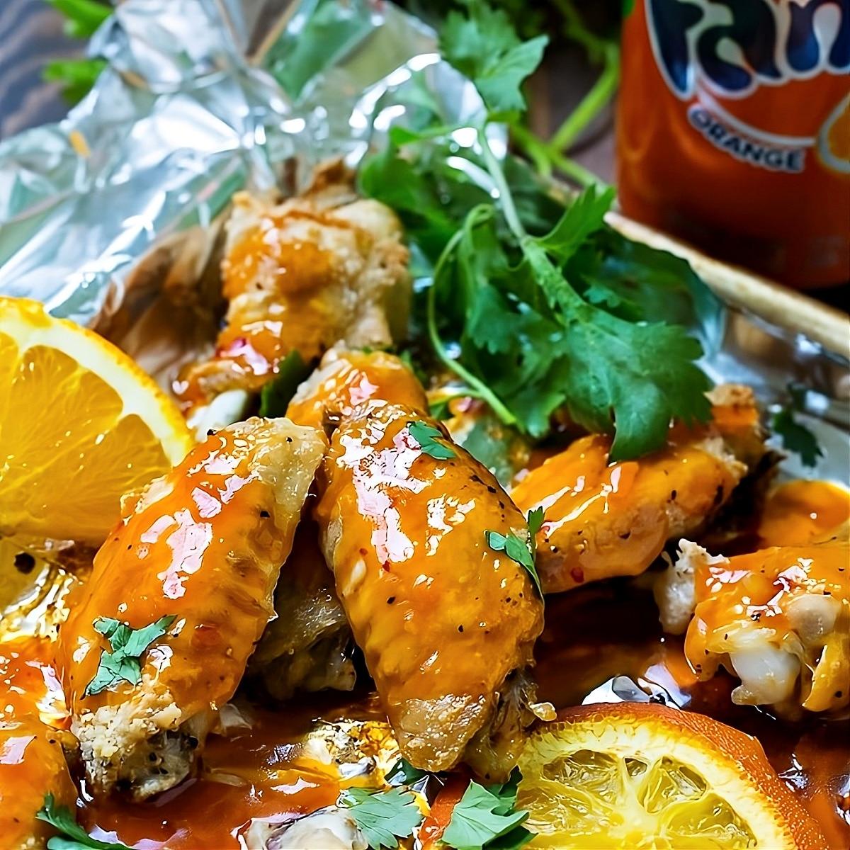 Orange Soda Hot Wings
