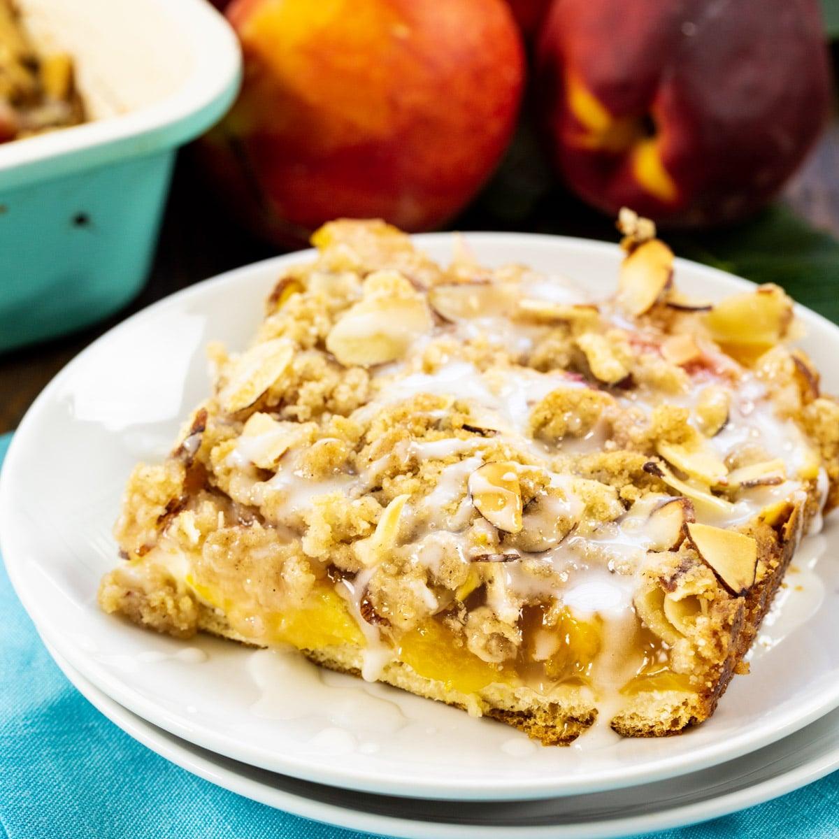 Peaches and Cream Crescent Bars