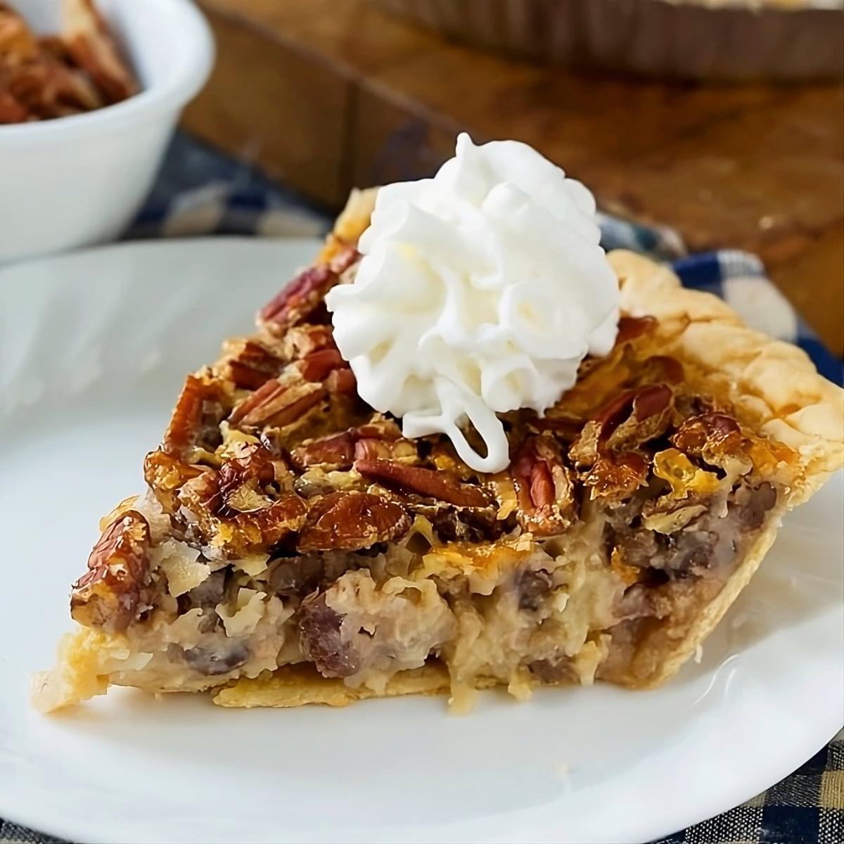 Cream of Coconut Pecan Pie