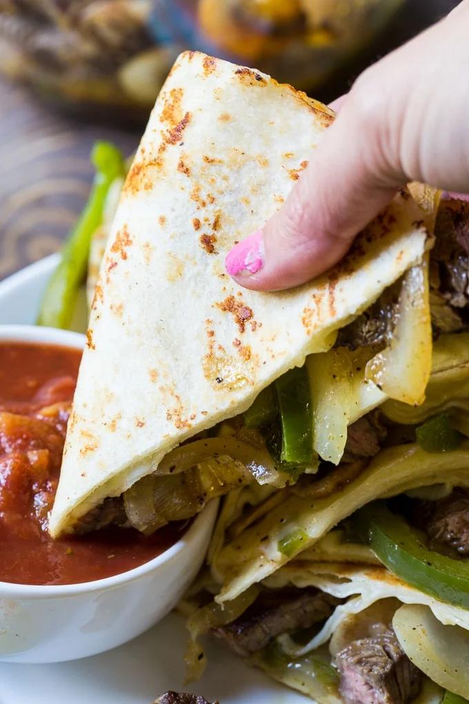 Philly Cheese Steak Quesadillas