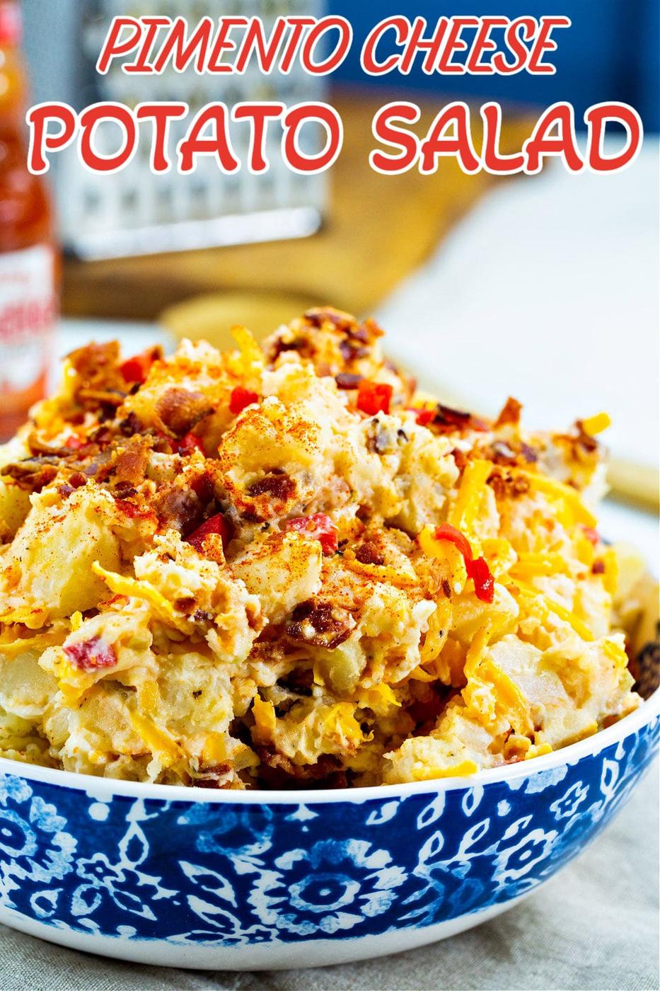 Pimento Cheese Potato Salad in serving bowl.