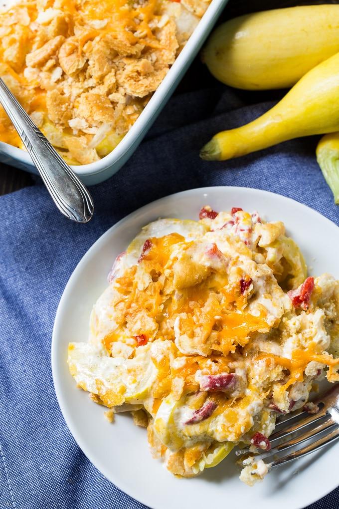 Pimento Cheese Squash Casserole