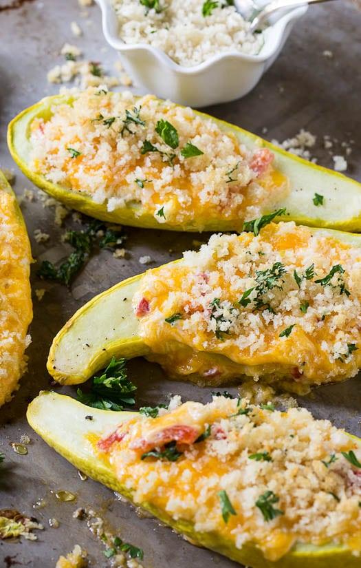 Pimento Cheese Stuffed Squash