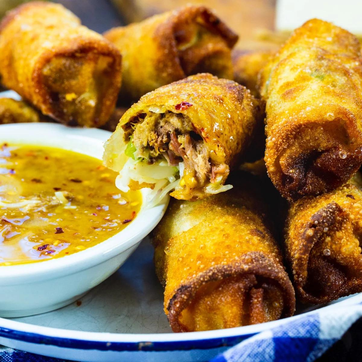 Pulled Pork Egg Rolls