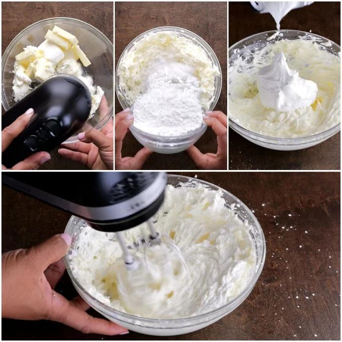 Making the filling.