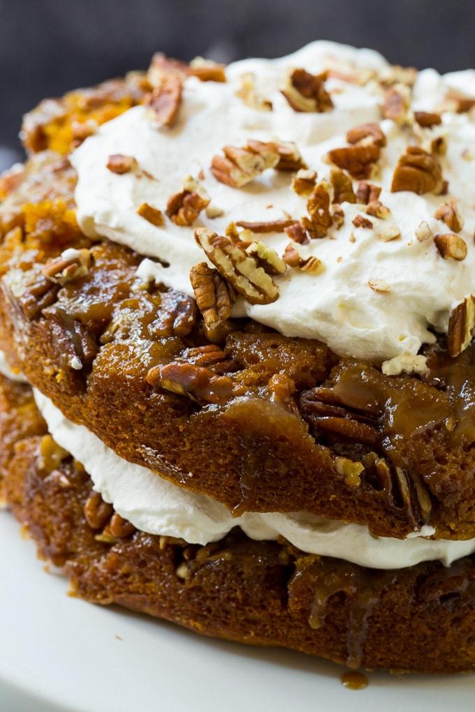 Praline Pumpkin Torte