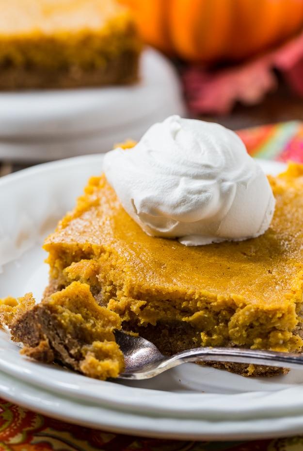 Pumpkin Spice Gooey Butter Cake- tastes like pumpkin pie!