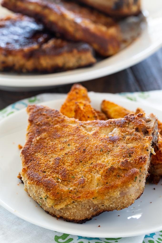 Ranch Seasoned Fried Pork Chops